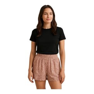 American Eagle Womens Shorts~Size XS~Pink Ruffle Floral Pockets Crinkled NWT